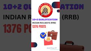 Inter pass permanent Railway jobs #job #railways #indianrailways #central #government #jobstelugu247