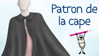 Patron de cape - Tuto patron couture gratuit - (Eng sub) (HD)