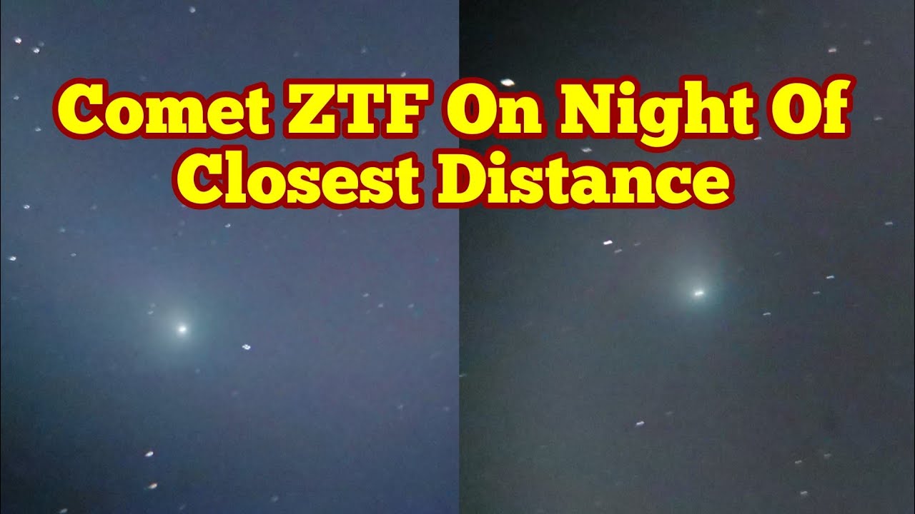 Comet C /2022 E3 (ZTF) On Night Of Closest Approach - YouTube