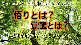 悟りとは？覚醒とは？～釈迦牟尼が悟ったときの感覚～ラファエルワークス・悟りのことばVol.4