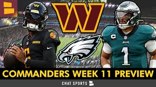 Commanders vs. Eagles Week 11 Preview: Keys To Victory & Score Prediction | 1st Place On The Line