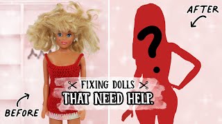 Fixing Dolls That Need Help #2: "Super Glue Cinderella"