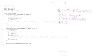 Algorithms: Solve 'Recursive Staircase' Using Recursion