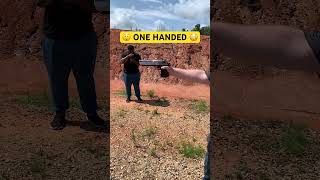 HE ONE HANDED A WHAT!?! Desert Eagle 50AE slow mo! #deserteagle #recoil #shooting #50cal