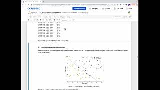 Machine Learning Coursera Practice Lab: Logistic regression