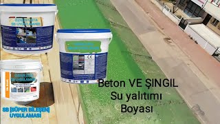 DUVAR ÜZERİNE, SU YALITIM BOYASI UYGULAMA,  SB , SÜPER BİLEŞEN