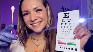 ASMR Cranial Nerve Exam - Ear Exam, Eye Tests (German Medical RP)