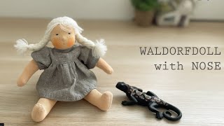 Wadorfdoll _ MINA | how to make a nose | Pattern & Tutorial | cloth  doll