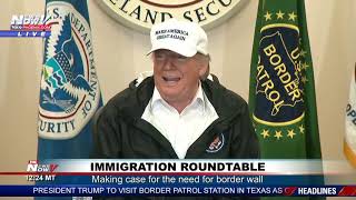 FULL IMMIGRATION ROUNDTABLE: President Trump Meets Federal, State Officials in South Texas (FNN)