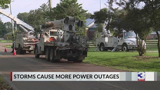 Power outage numbers spike again as another storm passes