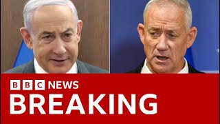 Israeli minister Benny Gantz resigns from Netanyahu's war cabinet and calls for elections | BBC News