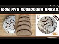How to Make 100% Rye Sourdough Bread | German Rye Sourdough Bread | Roggensauerteigbrot