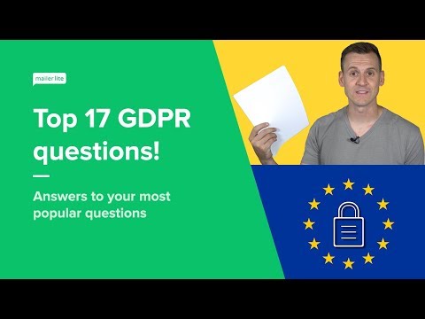 Answers to the 17 most important questions about the GDPR!