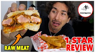 Eating At The WORST Reviewed Food Delivery Restaurant... (1 STAR) *DISGUSTING*