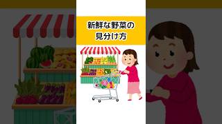 新鮮な野菜の見分け方　#shorts #雑学