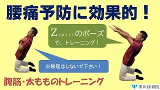 【京都 平川接骨院】腰痛予防の体幹トレーニング！ #腰痛 #平川接骨院