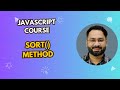 #31 sort() method in Javascript | Array Methods