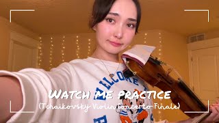 Watch me practice (as a music major) Tchaikovsky Violin Concerto【リアルヴァイオリン練習風景🎻】チャイコフスキーヴァイオリン協奏曲