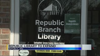 Republic library celebrating expansion at groundbreaking ceremony