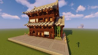 Minecraft Japanese style 日式建築教學 - 日式商店篇