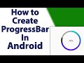 Progress bar Android Studio - circular Determinate ProgressBar