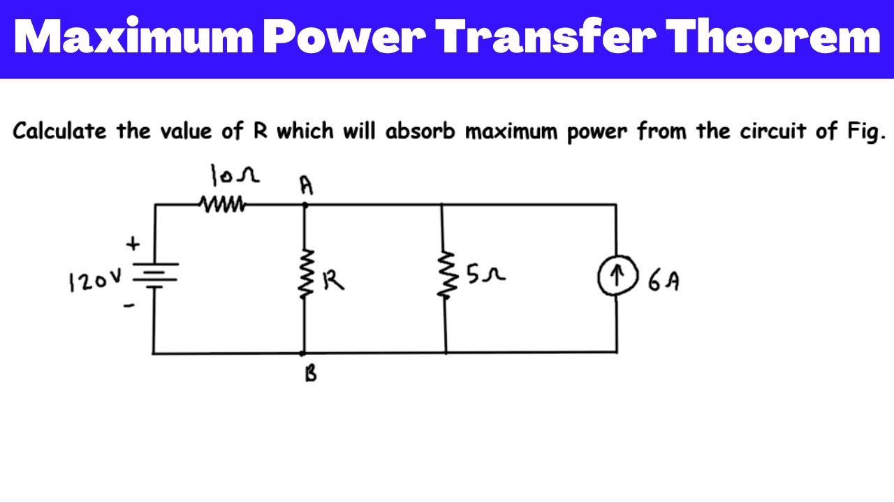 Calculate The Value Of R Which Will Absorb Maximum Power From The ...