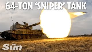 Brit ‘sniper’ Challenger 2 tank blasts Russian invaders from 3 miles away on Ukraine frontline