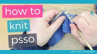 Knitting psso