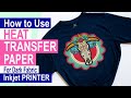 How to Use Heat Transfer Paper for Dark Fabric. [Using Inkjet Printer]