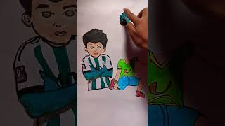 Avatar Messi and kicko#shortsviral #art #chhotabheem #drawing #funny