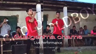 Gualgenma na.a angko | live performance in football playground || Song by Satnal S R