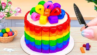 Tiny Rainbow Chocolate Cake 🌈🥰 Best Miniature Cake Decoration Recipes | Little Cakery