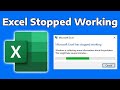 How To Fix Microsoft Excel Has Stopped Working or Not Responding