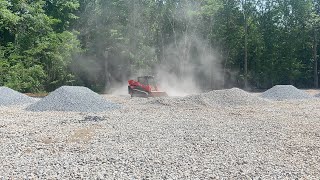 Putting down gravel for a customer (kubota svl 97-2