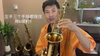 萨克斯零基础教学，本调以外指法了《雪绒花》歌曲示范