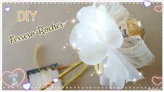 DIY Ferrero Rocher gift for Valentine's Day / วิธีทำคฑาเฟอร์เรโร่ 3 ลูก