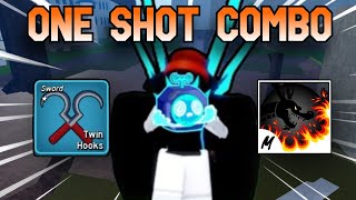 New! Twin Hooks + Portal + Dragon Talon = Insane Oneshot Combo [🐲DRAGON] Blox Fruits