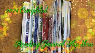 2024 Completed Reading Journal Flip-thru