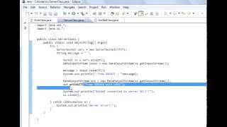 Java programming Lesson 49 Java Sockets 2 : DataInputStream DataOutputStream