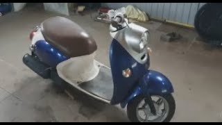 repair and starting scooter Yamaha Vino 4t sa26j