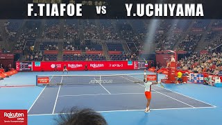 楽天オープンテニス 2022ティアフォ vs 内山靖崇 / Frances Tiafoe Some Court Level Points＋Photos in Tokyo [HD 60fps]