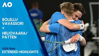 Bolelli/Vavassori v Heliovaara/Patten Extended Highlights | Australian Open 2025 Final