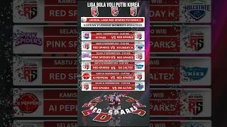 Jadwal Red Sparks Putaran 3 Liga Bola Voli Korea 2024 #ligavolikorea #redsparks