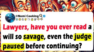 Lawyers, Have You Ever Read A Will So SAVAGE, Even The JUDGE PAUSED Before Continuing?