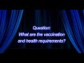 A Walk in the Park™ FAQ 2024 - What are the vaccination and health requirements