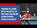 TENNIS PLAYER DIVIJ WANTS TO GET HIS DOUBLES GAME GOING (nnis exclusive)