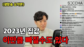 2023년 집값 이만큼 빠질 수도 있습니다