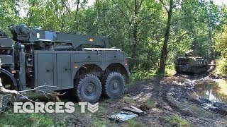 Getting Unstuck: How The British Army Keeps Military Vehicles Moving | Forces TV
