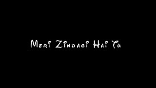 🥀❣️Meri zindagi hai tu | black screen💙New song | jubin nautiyal |New whatsapp status |💚Lyrics status