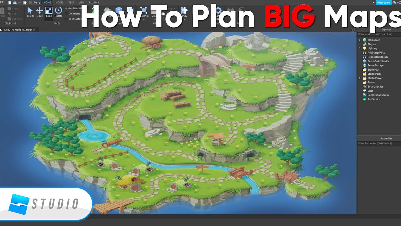 How To Plan And Build HUGE Maps... (Roblox) - YouTube